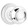 Emtek Belmont Reversible Non-Turning Two-Sided Dummy Door Knob Set from the Designer Brass Collection Polished Chrome