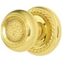 Emtek Belmont Reversible Non-Turning Two-Sided Dummy Door Knob Set from the Designer Brass Collection Polished Brass