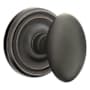 Emtek Egg Reversible Non-Turning Two-Sided Dummy Door Knob Set from the Brass Modern Collection Oil Rubbed Bronze