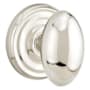 Emtek Egg Reversible Non-Turning Two-Sided Dummy Door Knob Set from the Brass Modern Collection Polished Nickel