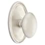 Emtek Egg Reversible Non-Turning Two-Sided Dummy Door Knob Set from the Brass Modern Collection Satin Nickel