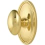 Emtek Egg Reversible Non-Turning Two-Sided Dummy Door Knob Set from the Brass Modern Collection Polished Brass