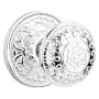 Emtek Lancaster Reversible Non-Turning Two-Sided Dummy Door Knob Set from the Designer Brass Collection Polished Chrome