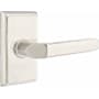 Emtek Milano Reversible Non-Turning Two-Sided Dummy Door Lever Set from the American Classic Collection Satin Nickel