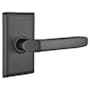 Emtek Milano Reversible Non-Turning Two-Sided Dummy Door Lever Set from the American Classic Collection Flat Black