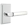 Emtek Milano Reversible Non-Turning Two-Sided Dummy Door Lever Set from the American Classic Collection Polished Chrome