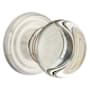 Emtek Providence Crystal Reversible Non-Turning Two-Sided Dummy Door Knob Set from the Crystal Collection Satin Nickel