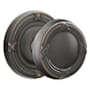 Emtek Ribbon And Reed Reversible Non-Turning Two-Sided Dummy Door Knob Set from the Designer Brass Collection Oil Rubbed Bronze