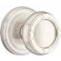 Emtek Ribbon And Reed Reversible Non-Turning Two-Sided Dummy Door Knob Set from the Designer Brass Collection Satin Nickel