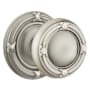 Emtek Ribbon And Reed Reversible Non-Turning Two-Sided Dummy Door Knob Set from the Designer Brass Collection Pewter