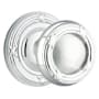 Emtek Ribbon And Reed Reversible Non-Turning Two-Sided Dummy Door Knob Set from the Designer Brass Collection Polished Chrome