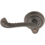 Emtek Rope Reversible Non-Turning Two-Sided Dummy Door Lever Set from the Designer Brass Collection Oil Rubbed Bronze
