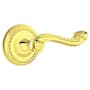 Emtek Rope Reversible Non-Turning Two-Sided Dummy Door Lever Set from the Designer Brass Collection Polished Brass