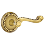 Emtek Rope Reversible Non-Turning Two-Sided Dummy Door Lever Set from the Designer Brass Collection French Antique