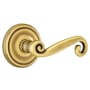 Emtek Rustic Reversible Non-Turning Two-Sided Dummy Door Lever Set from the Designer Brass Collection French Antique