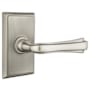 Emtek Wembley Reversible Non-Turning Two-Sided Dummy Door Lever Set from the Designer Brass Collection Pewter