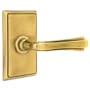 Emtek Wembley Reversible Non-Turning Two-Sided Dummy Door Lever Set from the Designer Brass Collection French Antique
