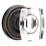 Emtek Windsor Reversible Non-Turning Two-Sided Dummy Door Knob Set from the Crystal Collection Oil Rubbed Bronze