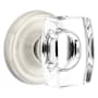 Emtek Windsor Reversible Non-Turning Two-Sided Dummy Door Knob Set from the Crystal Collection Satin Nickel