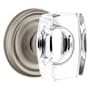Emtek Windsor Reversible Non-Turning Two-Sided Dummy Door Knob Set from the Crystal Collection Pewter
