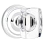 Emtek Windsor Reversible Non-Turning Two-Sided Dummy Door Knob Set from the Crystal Collection Polished Chrome