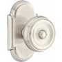 Emtek Waverly Reversible Non-Turning Two-Sided Dummy Door Knob Set from the Classic Brass Collection Satin Nickel