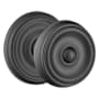 Emtek Waverly Reversible Non-Turning Two-Sided Dummy Door Knob Set from the Classic Brass Collection Flat Black