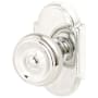 Emtek Waverly Reversible Non-Turning Two-Sided Dummy Door Knob Set from the Classic Brass Collection Polished Chrome