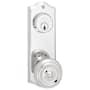 Emtek 3-5/8" Center to Center Colonial Sideplate Classic Brass Single Cylinder Entry Set Polished Chrome