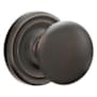Emtek Providence Passage Door Knob Set with Regular Rose from the Brass Classic Collection Oil Rubbed Bronze