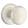Emtek Providence Passage Door Knob Set with Regular Rose from the Brass Classic Collection Satin Nickel