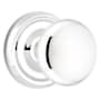 Emtek Providence Passage Door Knob Set with Regular Rose from the Brass Classic Collection Polished Chrome