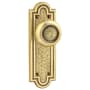 Emtek 7-1/2" Height Belmont Sideplate Brass Modern Passage Entry Set French Antique