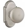 Emtek Providence Passage Door Knob Set with Type 8 Rose from the Classic Brass Collection Pewter
