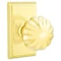 Emtek Melon Designer Brass Passage Knobset Unlacquered Polished Brass
