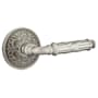 Emtek Ribbon and Reed Designer Brass Passage Leverset Pewter