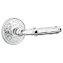 Emtek Ribbon and Reed Designer Brass Passage Leverset Polished Chrome