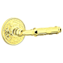 Emtek Ribbon and Reed Designer Brass Passage Leverset Polished Brass