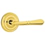 Emtek Turino Brass Modern Passage Leverset Lifetime Polished Brass