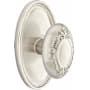 Emtek Victoria Egg Designer Brass Passage Knobset Satin Nickel
