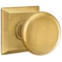 Emtek Providence Passage Door Knob Set with Quincy Rose from the Classic Brass Collection French Antique