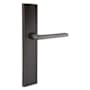 Emtek 10 Inch Stretto Rectangular Passage Sideplate Entry Set from the Brass Modern Collection Oil Rubbed Bronze