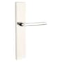 Emtek 10 Inch Stretto Rectangular Passage Sideplate Entry Set from the Brass Modern Collection Polished Nickel