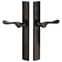 Emtek 11 Inch Stretto Rectangular Passage Sideplate Entry Set from the Brass Modern Collection Oil Rubbed Bronze