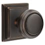 Emtek Norwich Passage Door Knob Set with Wilshire Rose from the Brass Classic Collection Oil Rubbed Bronze