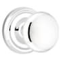 Emtek Providence Privacy Door Knob Set with Regular Rose from the Brass Classic Collection Polished Chrome