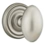Emtek Egg Brass Modern Privacy Knobset Pewter