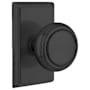 Emtek Norwich Classic Brass Privacy Door Knobset Flat Black