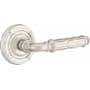 Emtek Ribbon and Reed Designer Brass Privacy Leverset Satin Nickel