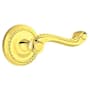 Emtek Rope Lever Designer Brass Privacy Leverset Unlacquered Brass